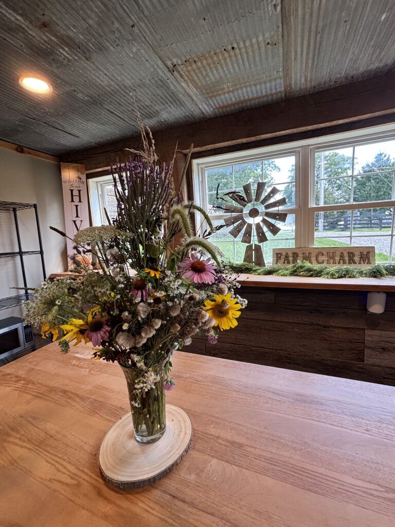 Catering room at 22 Acres Farm in Newark, Ohio